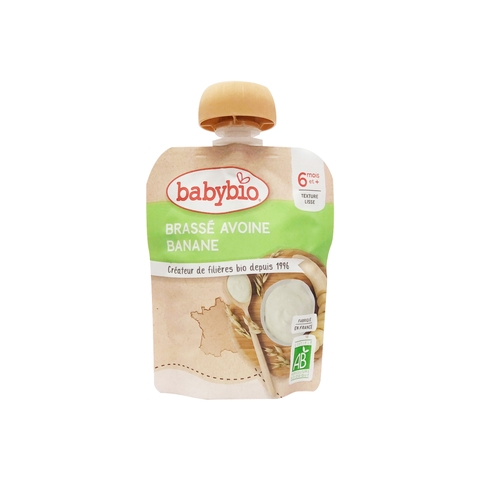 Sữa chua yến mạch hữu cơ cho bé vị chuối Babybio 85g (≥ 6 tháng)