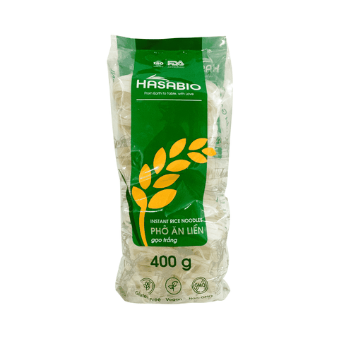 Phở ăn liền gạo trắng HASABIO 400G