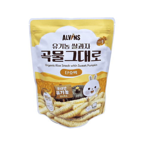 Bánh gạo ăn dặm hữu cơ cho bé vị bí ngô Alvins