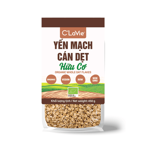 Yến mạch cán dẹt hữu cơ C'LaVie 450g