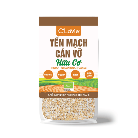 Yến mạch cán vỡ hữu cơ C’LaVie 450g