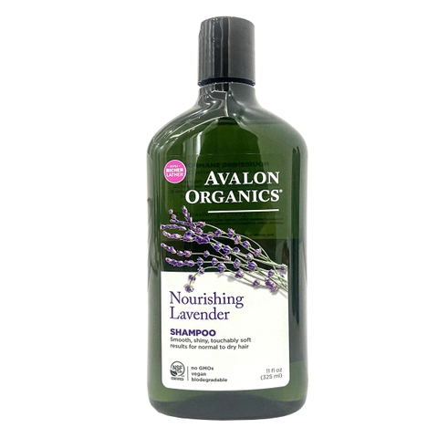 Dầu gội hữu cơ Avalon Organics hương oải hương dành cho tóc thường, tóc khô 325ml