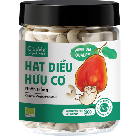 Hạt điều hữu cơ nhân trắng C'LaVie 200g