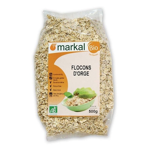 Hạt lúa mạch ngọc trai cán dẹp hữu cơ Markal 500g