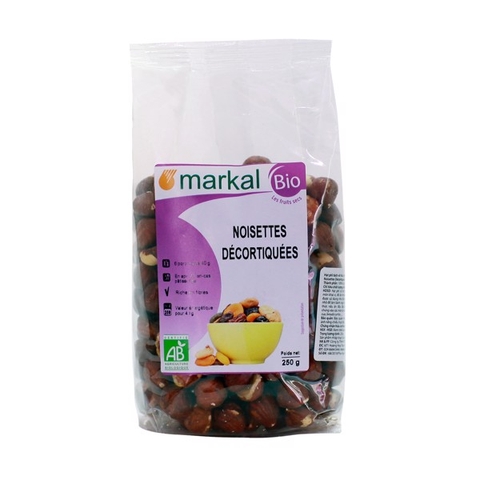 Hạt phỉ đã bóc vỏ hữu cơ Markal 250g