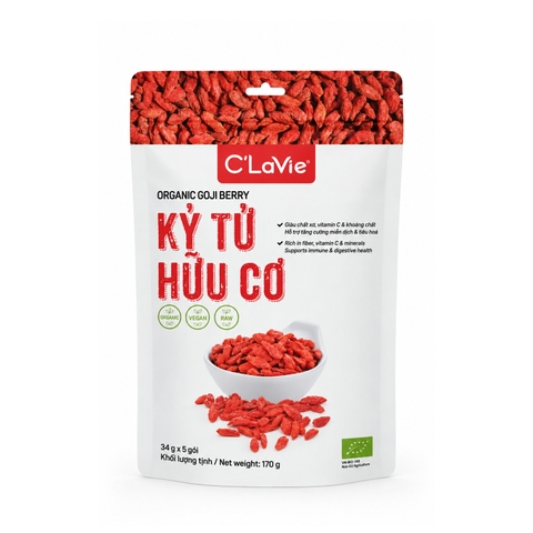 Kỷ tử hữu cơ C'LaVie 170g (34g x 5 gói)