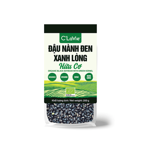 Đậu nành đen xanh lòng hữu cơ C'LaVie 200g