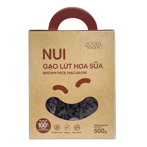 Nui gạo lứt Hoa Sữa 500g
