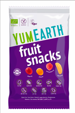 Kẹo dẻo hữu cơ cho bé 4 hương vị trái cây Yumearth 50g