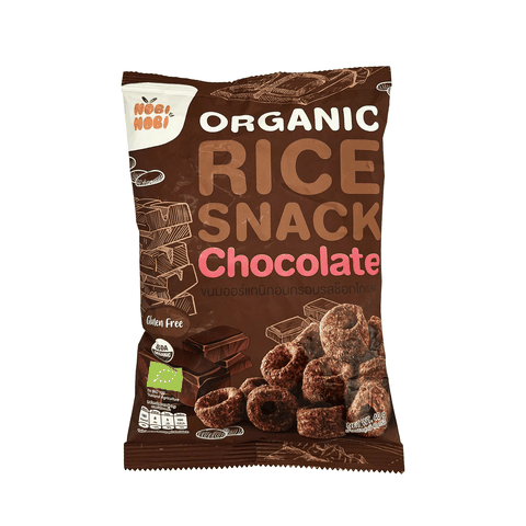 Thực phẩm bổ sung bánh snack gạo hữu cơ Nobi Nobi vị socola 40g