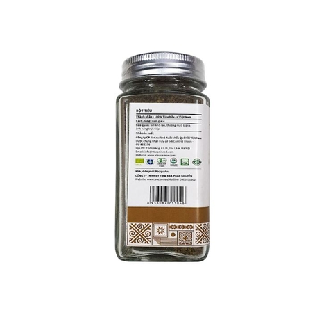 Bột tiêu hữu cơ Vinasamex 50g