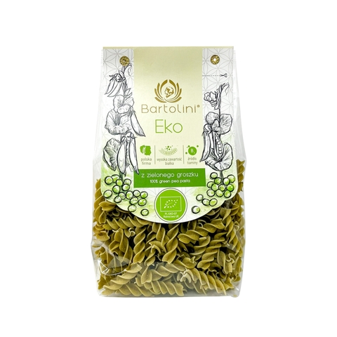 Mì nui xoắn hữu cơ đậu Hà Lan Bartolini 250g