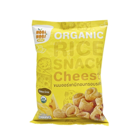 Thực phẩm bổ sung bánh snack gạo hữu cơ Nobi Nobi vị phô mai 40g