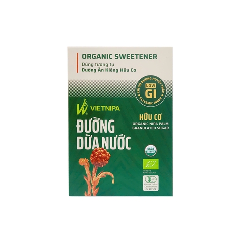 Đường dừa nước hữu cơ VIETNIPA - Hộp 10 gói