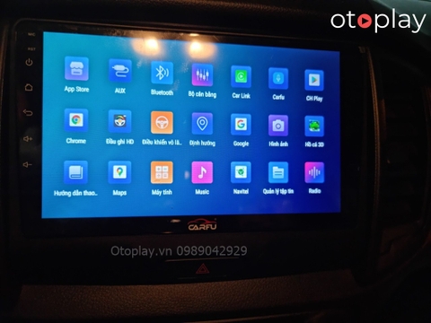 Ford Ranger lắp màn hình Android Carfu
