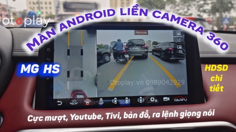 MG HS thay màn Android liền camera Carfu G200s