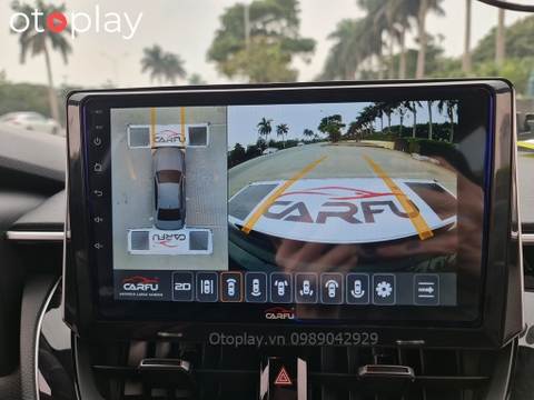 Toyota Cross G lắp màn hình Android liền camera 360