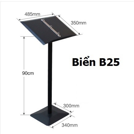 Biển menu thực đơn đứng nhà hàng quán ăn B25