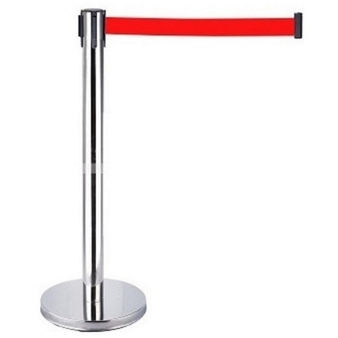 Cột rào chắn inox phân làn lối đi sự kiện, dây kéo căng 2m