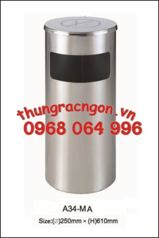 Thùng rác inox A34-MA