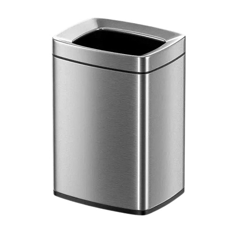 Thùng rác inox vuông văn phòng không nắp rất đẹp A36-K
