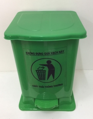 Thùng rác nhựa y tế 15 lít màu xanh lá cây