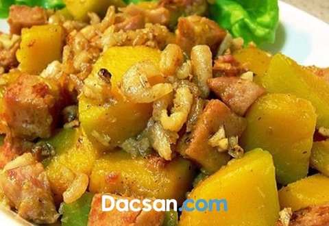 NẠP NĂNG LƯỢNG VỚI MÓN BÍ ĐỎ XÀO TÔM KHÔ