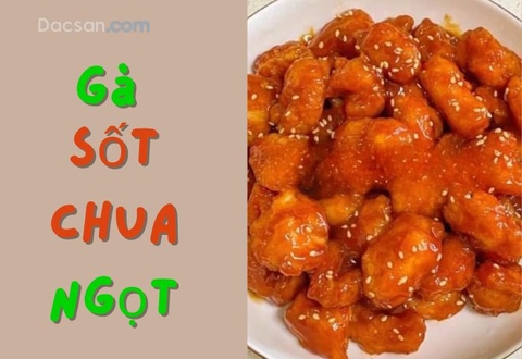 Cách làm gà viên sốt chua ngọt đưa cơm