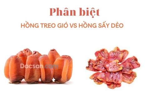 Hồng treo gió là gì? Khác với hồng sấy dẻo như thế nào?