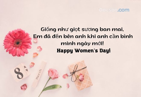 Những câu chúc hay ngày 8/3 khiến phái đẹp “tan chảy”