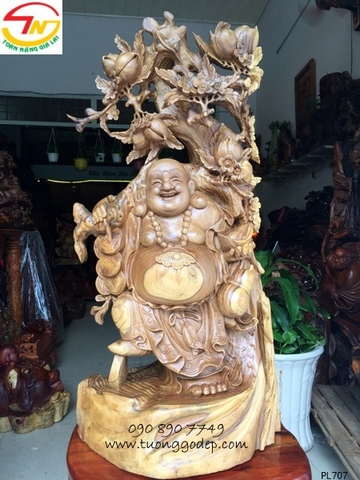Phật Di Lặc gỗ đổi màu - PL707