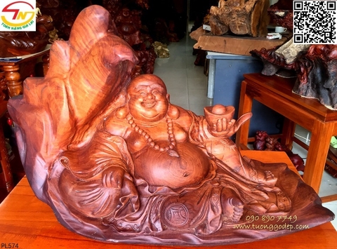 Phật Di Lặc gỗ hương (PL574)