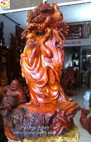 Tượng gỗ Bồ Đề Đạt Ma (DM119)