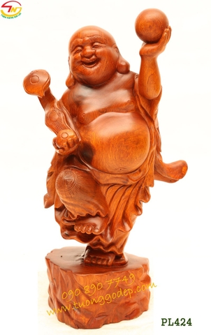 Phật Di Lặc bằng gỗ hương (PL424)