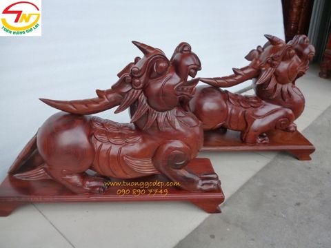 Tỳ hưu (Gỗ hương, dài 50cm - THH50)