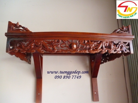 Bàn thờ Gia tiên/ Phật (Gỗ căm xe, rộng 68cm - MCR68)