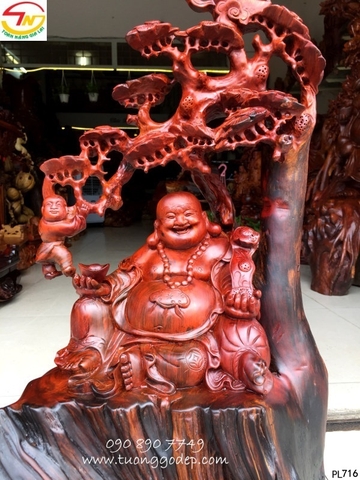 Phật Di Lặc ngồi cây tùng - PL716