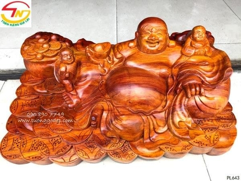 Tượng Phật Di Lặc gỗ hương - PL643