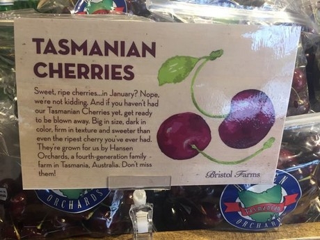 Cherry Tasmania của Úc Giá bao nhiêu