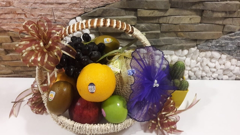 Giỏ hoa quả đẹp ngày tết