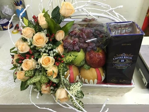 đặt lẵng hoa quả ở đâu