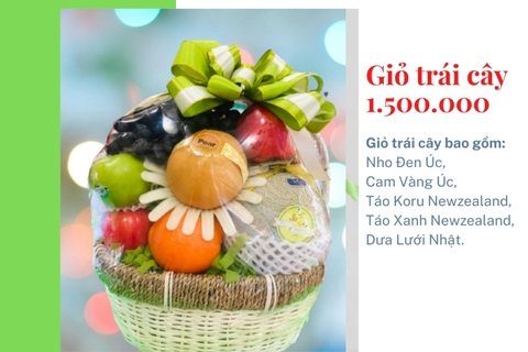 Giỏ trái cây 1 triệu 500k mã HL1502