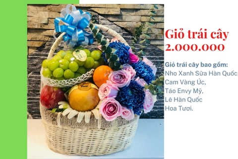 Giỏ trái cây 2 triệu  mã HL2001
