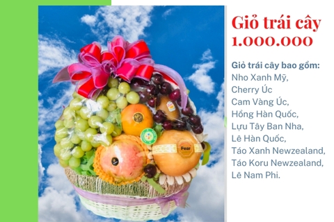 Giỏ trái cây 1 triệu mã HL1001