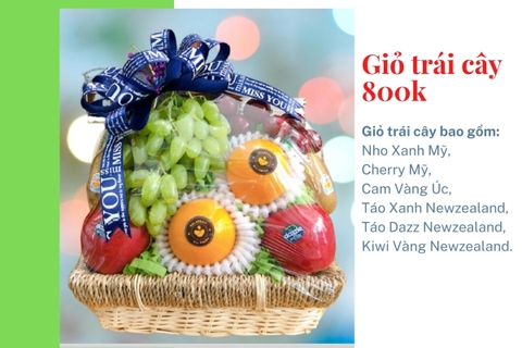 Giỏ trái cây 800k mã HL8008