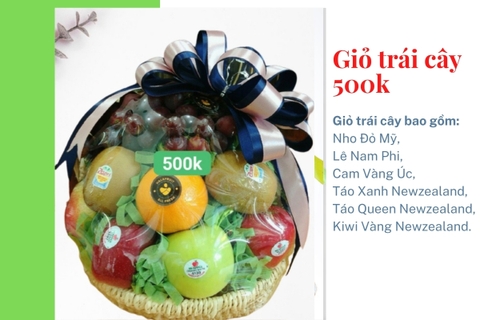 Giỏ trái cây 500k mã HL5006