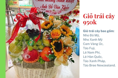 Giỏ Trái Cây 950k Mã HL9501