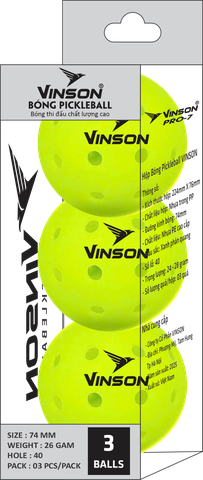 Bóng Pickleball nguyên khối VINSON PRO 7