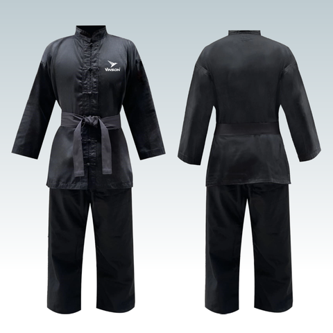 Võ Phục Tập Luyện (Có Đai) – Vải Cotton Kaki Cao Cấp