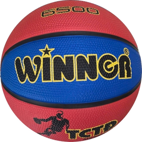 Bóng rổ Winner màu đỏ - xanh lam